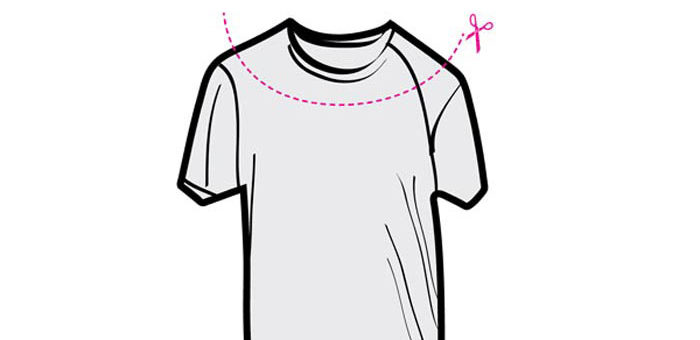 how to make a cut up t shirt